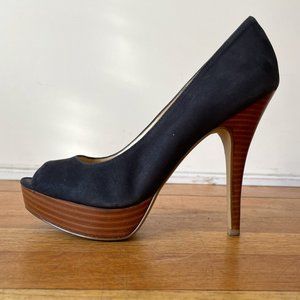 Enzo Angiolini Black Leather Heels